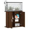 vidaXL Support pour aquarium ch&ecirc;ne marron 81x36x73cm bois d'ing&eacute;nierie