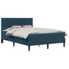 vidaXL Cadre de lit avec matelas Bleu 140 x 200 cm Velours