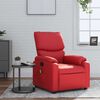 vidaXL Fauteuil de massage inclinable rouge similicuir