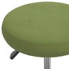 vidaXL Chaise de salle &agrave; manger Vert clair Velours