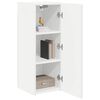 vidaXL Meuble TV mural 2 pcs Blanc 30 x 31 x 80 cm Bois d'ing&eacute;nierie