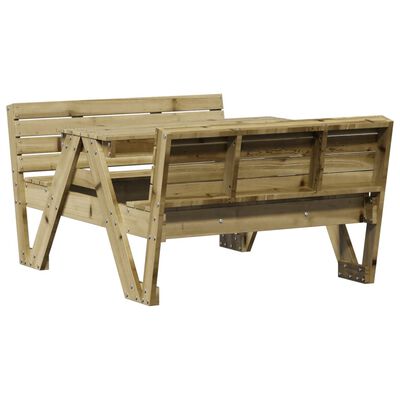 vidaXL Table de pique-nique pour enfants bois de pin imprégné