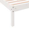 vidaXL Cadre de lit extra long sans matelas 90x210 cm bois massif pin