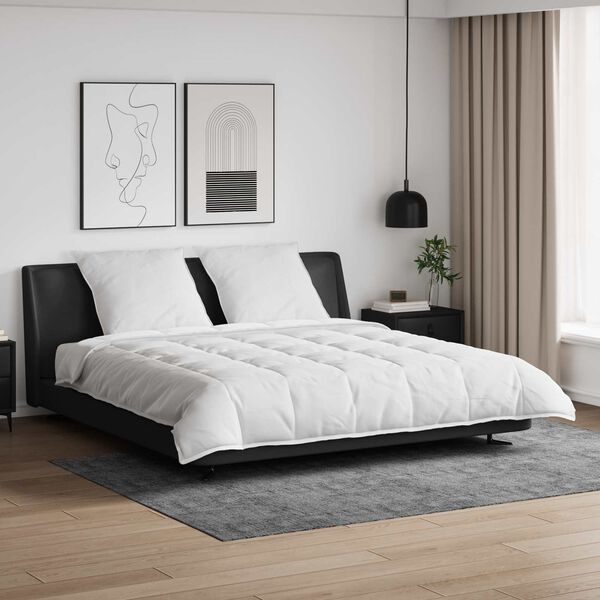 vidaXL Ensemble de Duvet avec oreiller 3 pcs Blanc Plume de canard