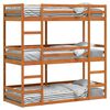 vidaXL Lit superpos&eacute; triple sans matelas 90x190 cm bois de pin massif