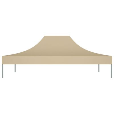 vidaXL Toit de tente de réception 4x3 m Beige 270 g/m²