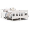vidaXL Cadre de lit sans matelas blanc 150x200 cm bois de pin massif