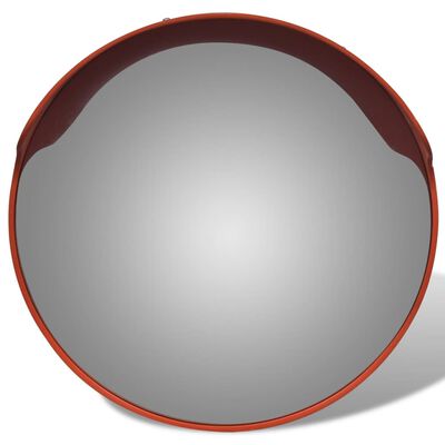 vidaXL Miroir de trafic convexe d'extérieur Plastique PC Orange 45 cm
