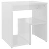 vidaXL Tables de chevet 2pcs blanc brillant 40x30x40cm bois ingénierie
