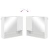 vidaXL Ensemble de mobilier de salle de bain 4 pcs Blanc brillant