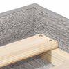 vidaXL Cadre de lit sans matelas sonoma gris 150x200 cm