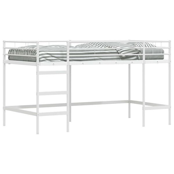 vidaXL Lit mezzanine pour enfants Blanc 80 x 201 cm