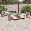 vidaXL Salon de jardin 9 pcs avec coussins sapin de douglas solide