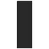 vidaXL Buffet noir 40x41x124 cm bois d'ingénierie