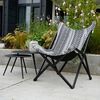 Lesli Living Chaise papillon Aztec 70x81,5x98 cm Noir et blanc