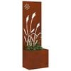 vidaXL &Eacute;cran de confidentialit&eacute; de jardin Fretwork Rouill&eacute; 50 x 150 cm