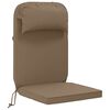 vidaXL Coussin de transat ensoleill&eacute; 100 % polyester Taupe