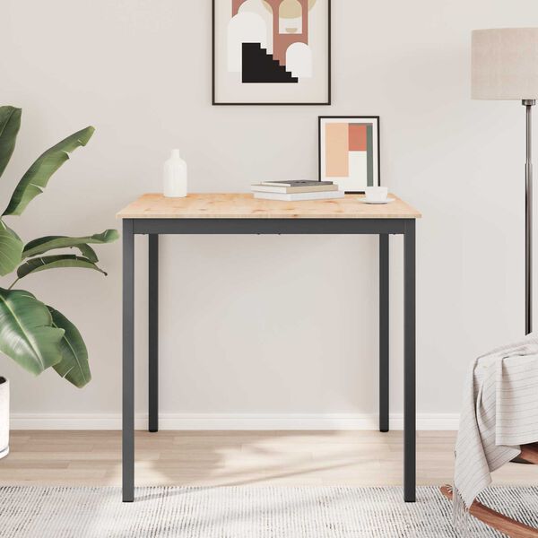 vidaXL Table de bar Naturel 110 x 55 x 105 cm Bois de pin massif