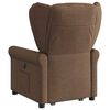 vidaXL Fauteuil inclinable de massage &eacute;lectrique Marron Tissu