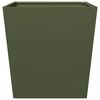 vidaXL Jardini&egrave;res 2 pcs vert olive 50x50x50 cm acier