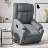 vidaXL Fauteuil inclinable &eacute;lectrique gris similicuir