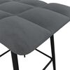 vidaXL Tabourets de bar lot de 2 gris fonc&eacute; velours