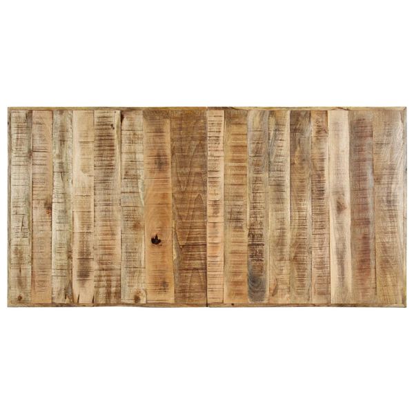 vidaXL Table à manger 160x80x75 cm Bois de manguier massif brut