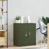 vidaXL Armoire de rangement Vert olive 60 x 40 x 70 cm Acier