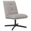 vidaXL Chaise pivotante Gris clair Boucl&eacute;