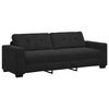 vidaXL Ensemble de Canap&eacute;s 3 pcs Noir 221 x 80 x 80 cm Velours