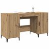 vidaXL Bureau Ch&ecirc;ne artisan 140 x 50 x 75 cm Bois d'ing&eacute;nierie