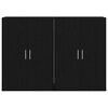 vidaXL Buffet 2 pcs Chêne noir 60 x 31 x 84 cm Bois d'ingénierie