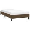 vidaXL Cadre de lit sans matelas marron fonc&eacute; 100x200 cm tissu
