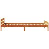 vidaXL Cadre de lit sans matelas cire marron 75x190 cm bois pin massif