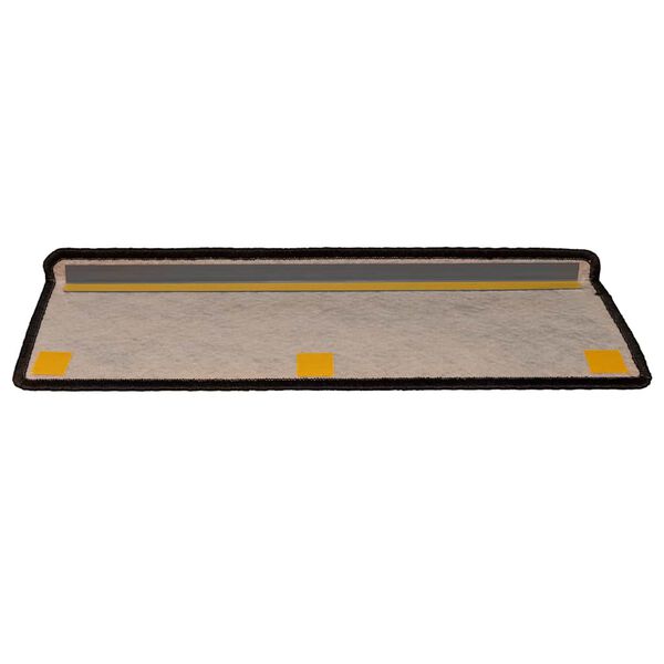 vidaXL Tapis d'escalier autocollants 30 pcs 65x21x4 cm anthracite