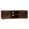 vidaXL Meuble TV Ch&ecirc;ne fum&eacute; 120x40,5x35 cm Bois d'ing&eacute;nierie