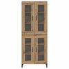 vidaXL Haut Armoire Montage mural Ch&ecirc;ne artisanal 69,5 x 34 x 180 cm