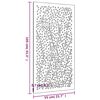 vidaXL D&eacute;coration murale jardin 105x55 cm acier corten design feuille