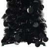 vidaXL Sapin de Noël artificiel escamotable noir 180 cm PET