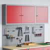 vidaXL Set de Cabinet d'Outils et Pegboard avec &eacute;tag&egrave;re 5 pcs Rouge