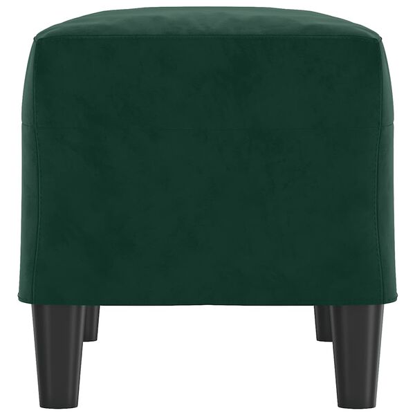 vidaXL Banc Vert fonc&eacute; 70x35x41 cm Velours