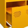 vidaXL Buffet jaune moutarde 101,5x39x73,5 cm acier lamin&eacute; &agrave; froid