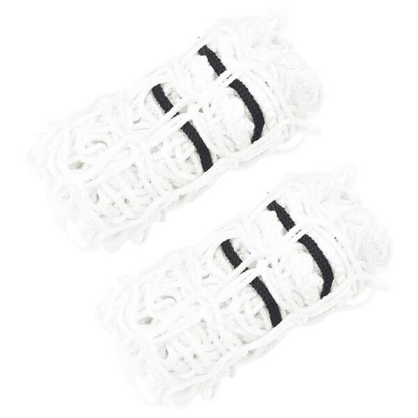 vidaXL Filets &agrave; foin 2 pcs rond blanc 100x100 cm PP