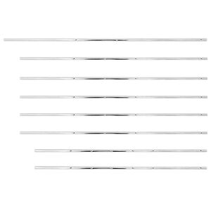 vidaXL Tiges de baby-foot 8 pcs 15,9 mm