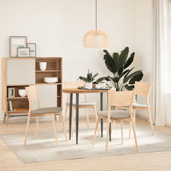 vidaXL Dessus de table 80x40x4 cm bois de chêne massif ovale