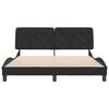 vidaXL Cadre de lit sans matelas noir 160x200 cm velours
