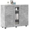 vidaXL Cabinet en Bois avec stockage Gris b&eacute;ton 88,5 x 30,5 x 73 cm