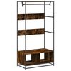 vidaXL Armoire ch&ecirc;ne fum&eacute; 90x50x180 cm bois d'ing&eacute;nierie