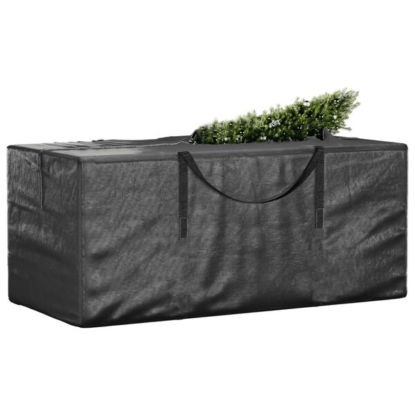 vidaXL Sac de rangement pour sapin de No&euml;l noir 150x75x75 cm PE