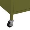 vidaXL Armoire de rangement Vert olive 60x35x56 cm Acier